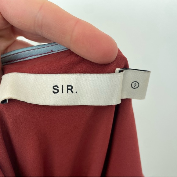 SIR the label Frankie Maxi Slip Dress in Ruby Reflection LIKE NEW - Picture 2 of 7